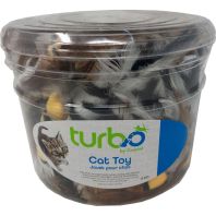 Coastal Pet Products -Turbo Feather Toys Canister - Multi - 51 Piece