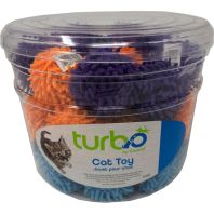 Coastal Pet Products -Turbo Mop Balls Cat Toy Canister - Multi - 36 Piece