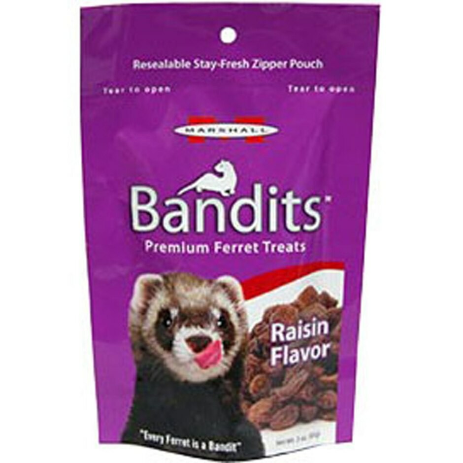 Marshall Pet Prod-Food - Bandits Premium Ferret Treats - Raisin - 3 oz (CLONE)