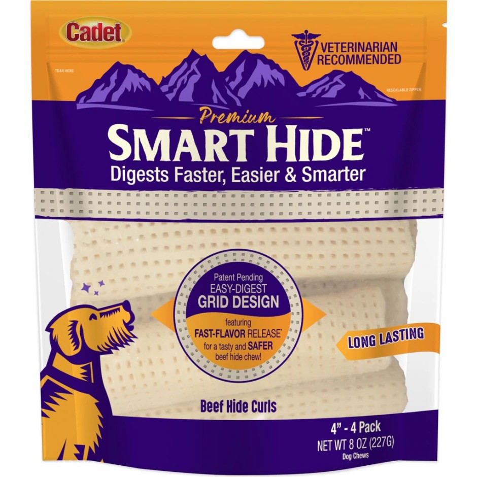 IMS Trading Corporation - Smart Hide Curls - Beef - 4 Inch/4 Pack