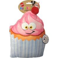 Ethical Dog -Fun Food Jumbo Cupcake Plush Toy - Assorted - 11 Inch