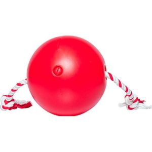 Ethical Dog - Tuggo Ball With Rope - Red - 4 Inch