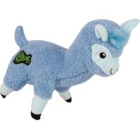 Quaker Pet Group -Godog Fleece Llama Durable Plush Dog Toy - Blue - Large