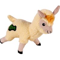 Quaker Pet Group -Godog Fleece Llama Durable Plush Dog Toy - Ivory - Large