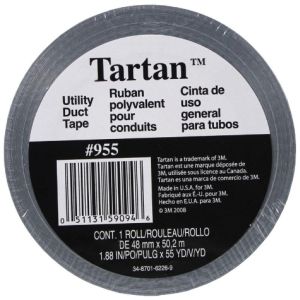 3M - Tartan Utility Duct Tape - Silver - 1.88 Inch x 55 Yard