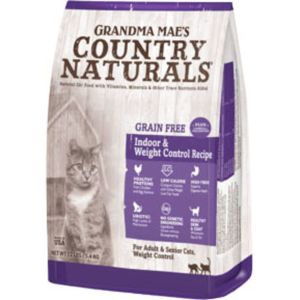 Grandma Mae S Country Nat - Country Naturals Grain Free Weight Control/Hairbal - 4 Lb
