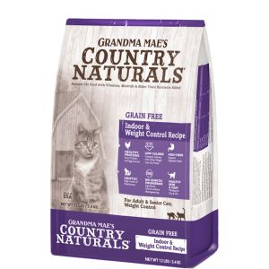 Grandma Mae S Country Nat - Country Naturals Grain Free Weight Control / Hairbal - 12 Lb