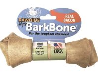 Pet Qwerks -Barkbone Rawhide Style Nylon Dog Chew - Bacon - Medium