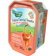 Emerald Pet Products - Cat Dental Treat Tub - Salmon - 11 Oz