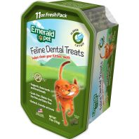Emerald Pet Products - Cat Dental Treat Tub - Catnip - 11 Oz