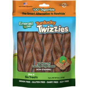 Emerald Pet Products - Twizzies Sticks - Turducky - 9 Inch