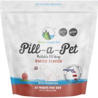 Green Coast Pet - Pill-A-Pet Moldable Pill Wraps with Probiotics - Bacon - 16 Oz