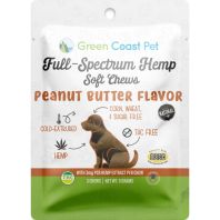 Green Coast Pet - Trial-Size Full-Spectrum Soft Chews For Dogs - Peanut Butter - 3 Ct