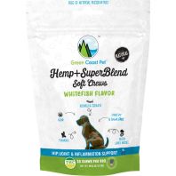 Green Coast Pet - Hemp+ Superblend Soft Chews For Dogs - Whitefish - 3 Oz