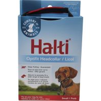 The Company Of Animals -Halti Optifit Headcollar Includes Training Dvd - Black/Red - Small/12-15.5 I