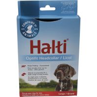 The Company Of Animals -Halti Optifit Headcollar Includes Training Dvd - Black/Red - Large/19-27 Inc
