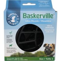 The Company Of Animals -Baskerville Ultra Moldable Muzzle - Black - Size 2