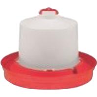 Miller Manufacturing - Poultry Waterer Deep - Red - 1 Gallon
