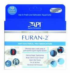 Aquarium Pharmaceuticals - Furan-2 Powder - 10 Pack
