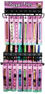 Leather Brothers - Pocket Pups Ribbon Collars & Leads - 48 items
