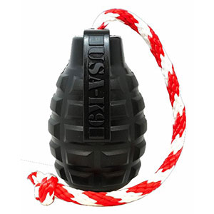 SodaPup - USA-K9 Magnum Grenade Reward Toy - XL - Black