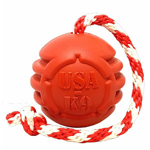 SodaPup - USA-K9 Stars and Stripes Ultra-Durable Reward Toy - Large - Red