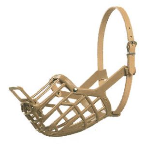 Leather Brothers - Italian Basket Muzzle - Size 10 - Tan
