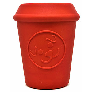 SodaPup - MKB Coffee Cup Treat Dispenser - Medium - Red