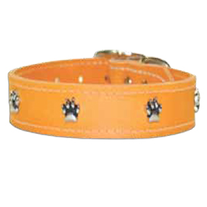 Leather Brothers - 1" Regular Leather Paw Ornament - Mandarin  - 24" Length