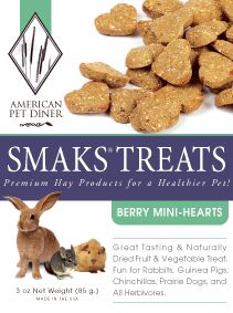 American Pet Diner - Veggie Heart Smaks - 18 Case-18 Case-
