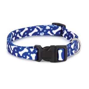 Casual Canine - Patterns Collar Bone - 10-16Inch - Blue