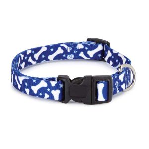 Casual Canine - Patterns Collar Bone - 18-26Inch - Blue