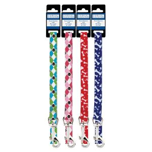 Casual Canine - Patterns Lead Argyle - 4Feetx5/8Inch - Blue