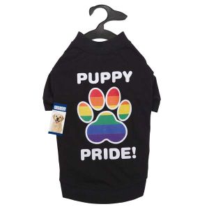Casual Canine - Puppy Pride Tee -Medium - Black