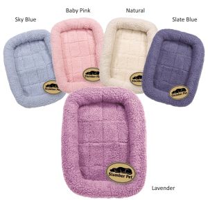 Slumber Pet -  Sherpa Crate Bed - Medium/Large - Baby Pink