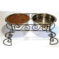 Ethical Dishes - Scroll Work Double Diner - Stainless Steel - 3 Quart