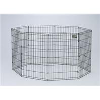 Midwest Container - 8 Panel Exercise Pen - Black - 24 x 42 Inch