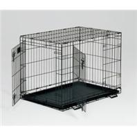 Midwest Container - Life Stages Double Door Crate with Panel - 36 x 24 x 27 Inch