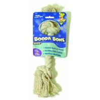 Booda - 2-Knot Rope Dog Bone - White - Small