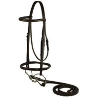Gatsby Leather - Plain Snaffle Bridle - Brown Horse