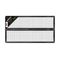 Zilla - Fresh Air Screen Cover With Center Hinge - Black - 24 x 12 Inch