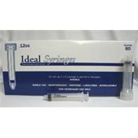 Ideal Instruments - Disposable Luer Lock Syringe Hp - 80 per Box - 12 ml