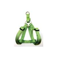 Hamilton Pet - Adjustable Easy On Harness - Lime Green - 5/8 x 12-20 Inch