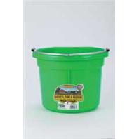 Miller Mfg - Flat Back Plastic Bucket - Lime Green - 8 Quart