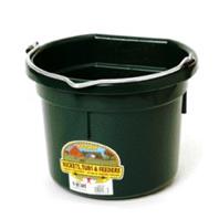 Miller Mfg - Flat Back Plastic Bucket - Green - 8 Quart