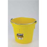 Miller Mfg - P20b Flat Back Plastic Bucket - Yellow - 20 Quart
