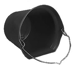 Horsemens Pride - Super Copy Cat Flatback Bucket - Black - 20 Quart