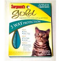 Sergeants Pet Products - Gold Squeeze-On For Cat - 3 Pack