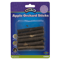 Super Pet - Small Animal Apple Orchard Sticks - 10 Pack