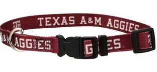 DoggieNation-College - Texas A&M Dog Collar - Large